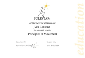 Сертификат polestar принципы движения